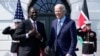 US President Joe Biden welcomes Kenya's President William Ruto to the White House in Washington, May 22, 2024.