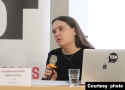 无国界记者组织东亚办事处倡议专员白奥兰(Aleksandra Bielakowsk)