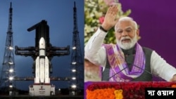 ২০১৯ সালে চন্দ্রযান-২-এর অবতরণের সময় শ্রীহরিকোটার সতীশ ধাওয়ান স্পেস সেন্টারে উপস্থিত ছিলেন প্রধানমন্ত্রী মোদী। (ফাইল ছবি) 