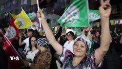  ئاهەنگێڕانی لایەنگرانی پارتی یەکسانی و دیموکراسی گەلان (دەم) لە شاری ئامەد