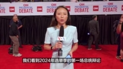 现场直击：总统辩论后的媒体公关区