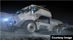 An artist’s concept design of Lunar Outpost's DAWN Lunar Terrain Vehicle. (Image Credit: Lunar Outpost)