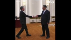 美国国务卿布林肯与中国国家主席习近平在人民大会堂会面