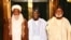 Mai Alfarma Sarkin Musulmi Sultan Sa'ad III, (hagu) Shugaba Tinubu, (tsakiya) Janar Abdulsalami, dama (Hoto: Facebook/Buharist Reporters)