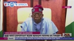 VOA60 Africa - Nigeria's president says economic reforms would continue despite increasing hardships