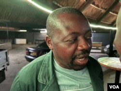 Obert Masaraure the president of the Amalgamated Rural Teacher's Union of Zimbabwe in Harare, May 30, 2023. The union fights for rights of educators that work in rural areas. (Columbus Mavhunga/VOA)