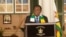 Presiden Zimbabwe Emmerson Mnangagwa saat menghadiri acara sebuah acara di Harare, September 2023. Mnangagwa batal menutup Konferensi Energi Terbarukan Internasional Afrika Selatan di Kota Air Terjun Victoria, Jumat, 1 Maret 2024, karena ancaman bom. (ColumbusMavhunga/VOA)