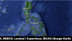 ແຜນທີ່ເມືອງບາມບານ, ຟີລິບປິນ.