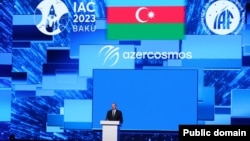 Prezidnet İlham Əliyev 74-cü Bakı Beynəlxalq Astronavtika Konqresi açılış mərasimində çıxış edib (Mənbə: Prezident Administrasiyası)