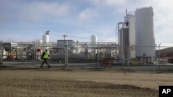 미국 캘리포니아주 리버모어의 액화천연가스 생산 시설. (자료사진)