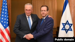 دیدار هیات دوحزبی سناتورهای آمریکا با رئیس جمهور اسرائیل عکس: Haim Zach (GPO)