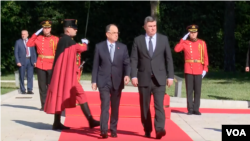 Presidenti shqiptar Bajram Begaj pret Presidentin kroat Zoran Milanoviç