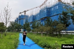 碧桂园正在北京开发的一个住宅楼盘。（2023年8月11日）