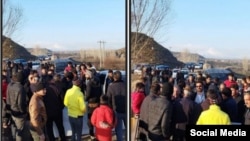 Xiyav bölgəsində mitinq (Mənbə: Abbas Lisani Telegram kanalı)