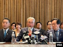 日本国会友台团体“日华议员恳谈会”会长古屋圭司(Furuya Keiji)（美国之音特约记者杨安摄影）。