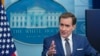 FILE - National Security Council spokesman John Kirby speaks during the daily briefing at the White House in Washington, Sept. 13, 2023. 