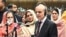 This handout photograph taken and released on March 3, 2024 by the Pakistan National Assembly, shows Pakistan's newly-elected Prime Minister Shehbaz Sharif (2R) addresses the Parliament in Islamabad. (Photo by Pakistan National Assembly / AFP) 
