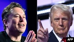 Elon Musk et Donald Trump lors de la convention nationale républicaine , Milwaukee, le 18 juillet 2024.