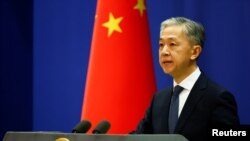 ፎቶ ፋይል፦ የቻይናን የውጭ ጉዳይ ሚኒስቴር ቃል አቀባይ ዋንግ ዌንቢን