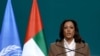 U.S. Vice President Kamala Harris speaks during the United Nations Climate Change Conference COP28, in Dubai, United Arab Emirates, December 2, 2023. REUTERS/Amr Alfiky
