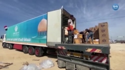 Yardım kamyonları Gazze’ye girmeye başladı