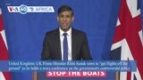 VOA60 Africa - UK Prime Minister Rishi Sunak vows to send asylum seekers to Rwanda