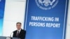 토니 블링컨 미국 국무장관이 지난 6월 워싱턴 국무부 청사에서 ‘2023 인신매매 실태 보고서’를 발표했다.