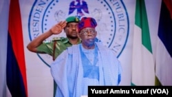 Shugaban Najeriya Bola Ahmed Tinubu lokacin bude taron kaddamar da majalisar tattalin arzikin kasa