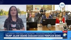 Laporan Langsung VOA untuk MetroTV: Trump Jalani Sidang Dugaan Kasus Penipuan Bisnis
