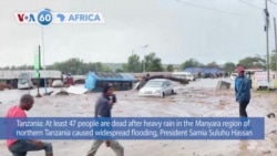 VOA60 Africa - At least 47 people dead, 85 missing in Tanzania floods