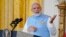 India's Prime Minister Narendra Modi speaks during a news conference with President Joe Biden in the East Room of the White House, June 22, 2023, in Washington.