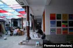 People work at a co-working hub for digital nomads in Dali, Yunnan province, China November 10, 2023. (REUTERS/Florence Lo)