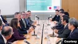 미국과 일본이 지난해 11월 일본에서 ‘확장억제대화(EDD)’를 개최했다. 사진 = 일본 외무성. (자료사진)