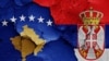 Kosovo Serbia Flags