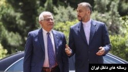 امیرعبداللهیان و بورل در تهران. آرشیو