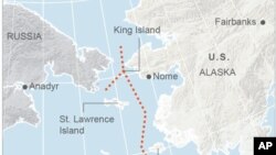 Ishulli St. Lawrence, në ngushticën e Beringut