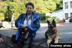 台湾全球防卫杂志采访主任陈国铭。（陈国铭提供）