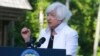 U.S. Treasury Secretary Janet Yellen speaks during a news conference in Nusa Dua, Bali, Indonesia, July 14, 2022. Top financial officials of the Group of 20 industrial nations are gathering in Bali for meetings that begin Friday. 