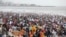 Visitors pack a crowded beach in Mumbai, India, June 12, 2022. The U.N.'s population projection predicts India will overtake China as the world's most populous country by next year. 