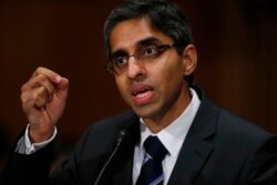 FILE - Dr. Vivek Murthy testifies on Capitol Hill in Washington, Feb. 4, 2014.