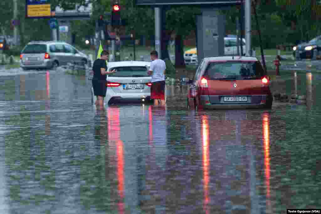 Severe storm hit Skopje