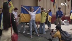  拉美国家民众游行支持乌克兰 