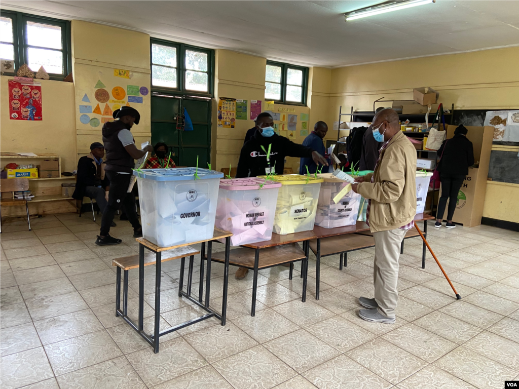 መራጮች፣ ድምፅ እየሰጡ