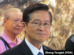 台湾国防部长严德发（美国之音张永泰拍摄）