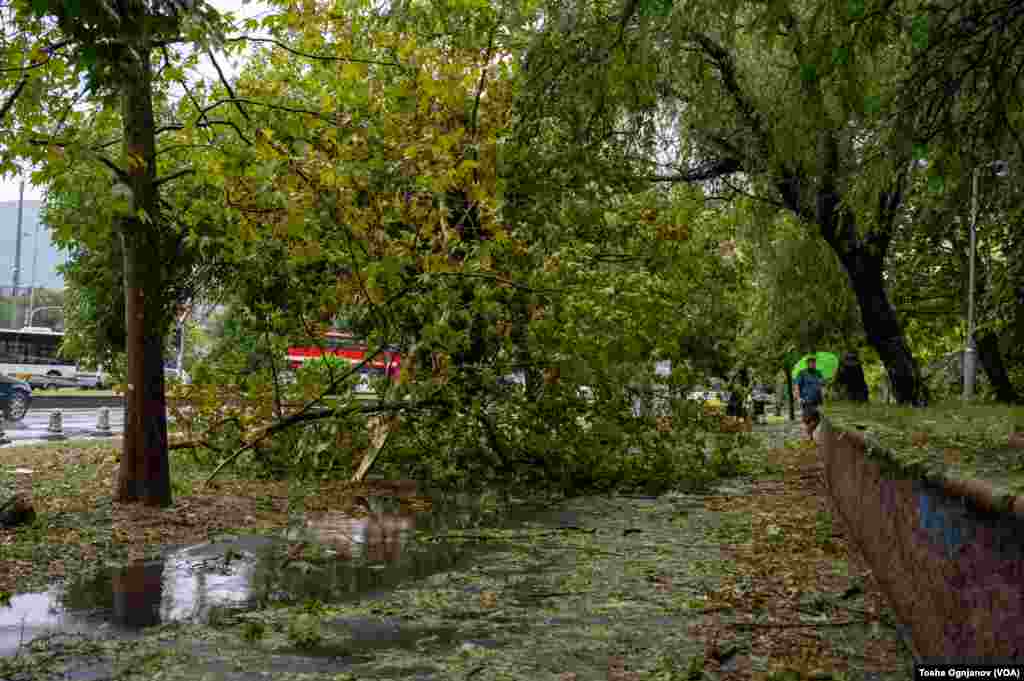 Severe storm hit Skopje