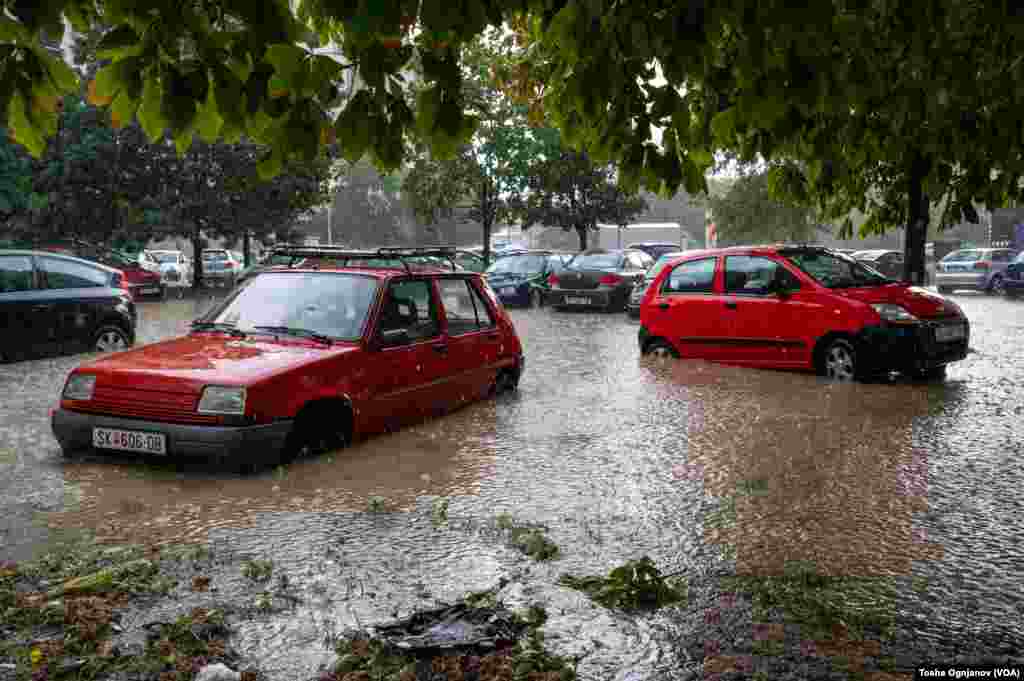 Severe storm hit Skopje