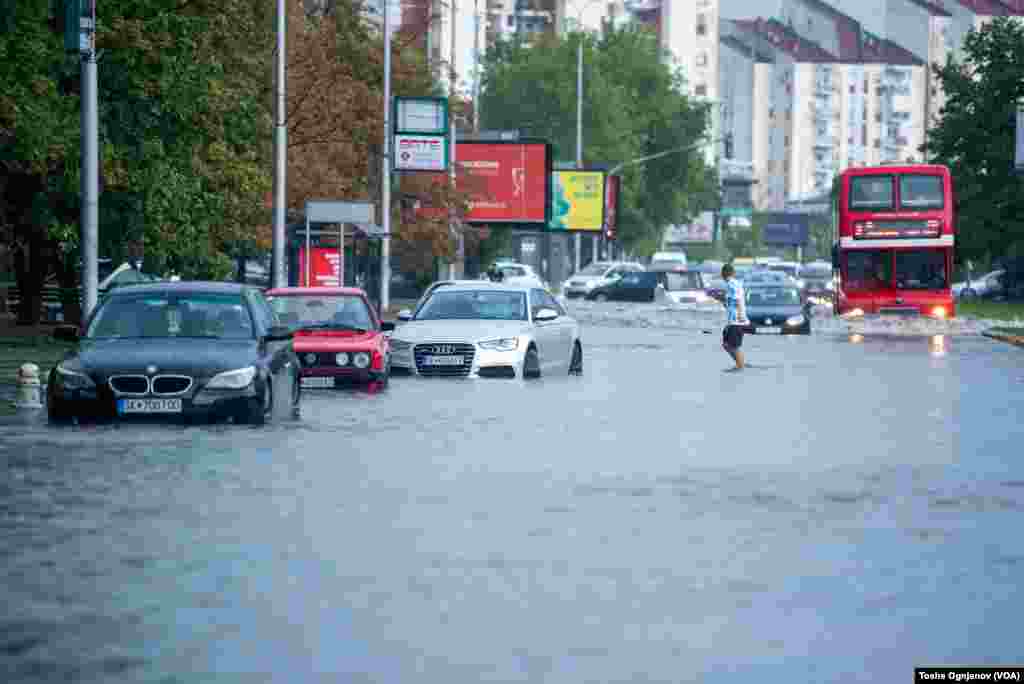 Severe storm hit Skopje