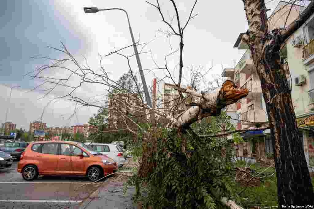 Severe storm hit Skopje