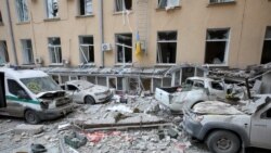 خرابی‌های ناشی از حملات موشکی روسیه به شهر خارکیف