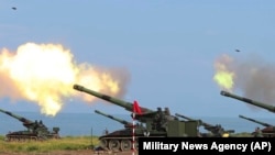 台湾第37号汉光演习第4天军方在屏东海岸举行联合反登陆作战操演实弹射击(2021年9月16日）